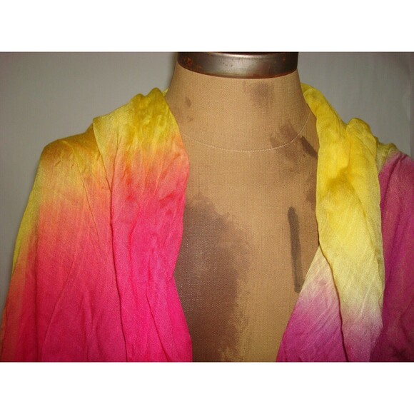 New NWT Womens Prana Sarong Scarf Dragonfruit Purple Pink Yellow Blanket Coverup - Picture 5 of 5